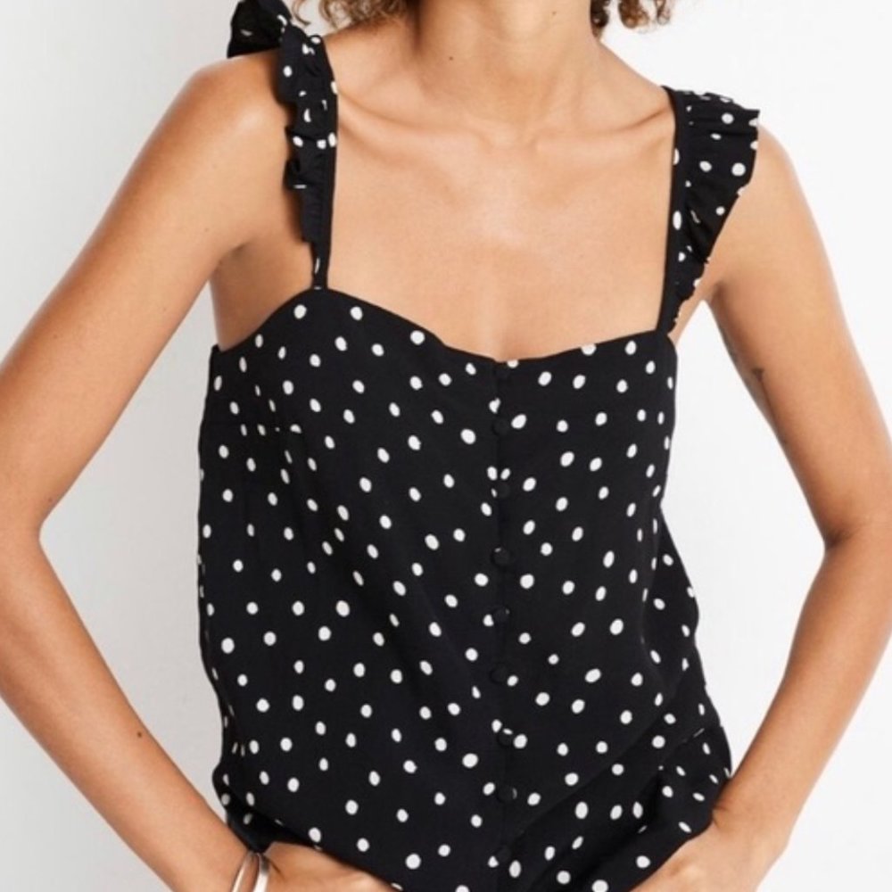 Madewell Ruffle Strap Tank